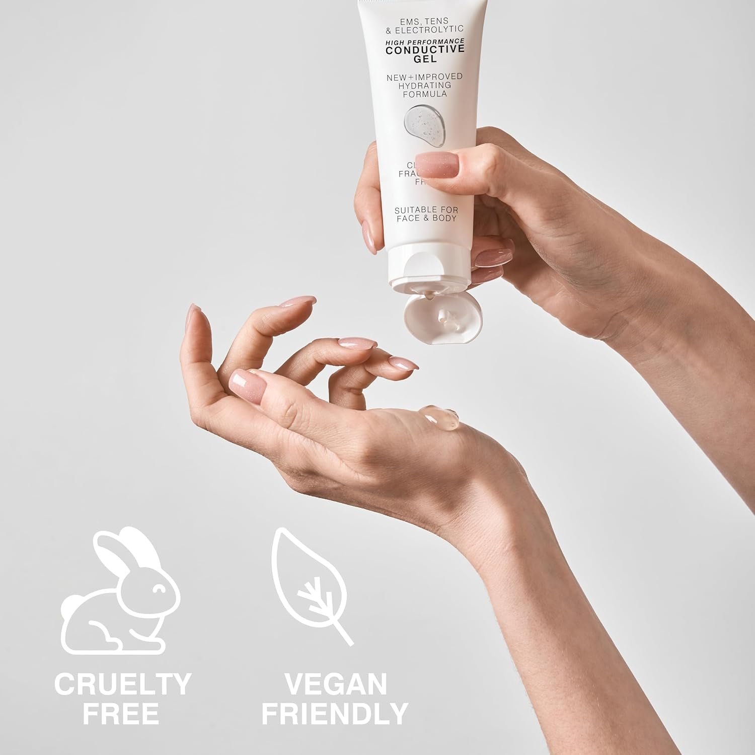 Rivela conductive gel — application on skin